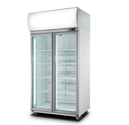Refrigerador de vidro industrial das bebidas mais frescas da bebida da porta de Refriger da mostra ereta