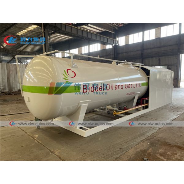 5T 10m3 Skid Mounted LPG Gas Station For Cylinder Filling