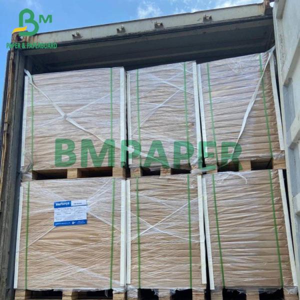 200g - 400g Cartão FBB de qualidade alimentar Cartão de celulose branca para recipiente de alimentos C1S Papel 25 x 37 30 x 22,5