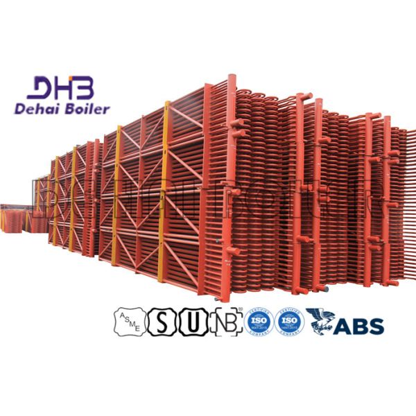 Steel Economiser Coil , Boiler Stack Economizer  For Chemical Plant Systems