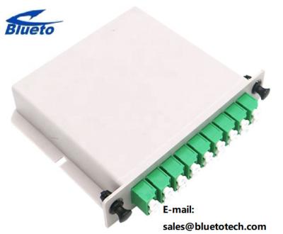 LC APC LGX Box PLC Fiber Optic Cable Splitter 1x16 Green Color