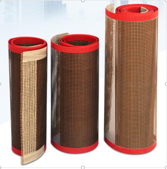 Medicine  Food   Long Lasting High Temperature PTFE Coated Fiberglass Mesh Conveyor Belt