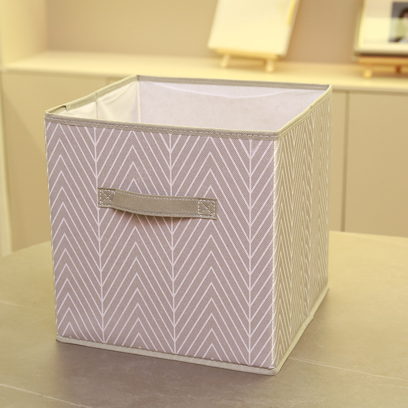 Factory Wholesale Square Foldable Non-Woven Fabric Storage Box Bins Space Saving Closet Storage for Clothing