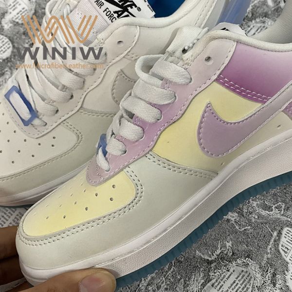 Microfiber PU Nubuck Leather Embossed Vegan Friendly Leather For Shoes