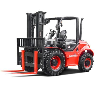 SNSC 5 Ton Rough Terrain Forklift Manufacturers 2WD 4WD 5000KGs Load