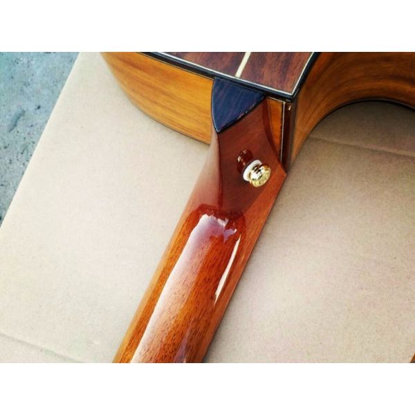 Custom shop guitar simulator sound single cut AAA koa acoustic electric guitar nice folk guitar