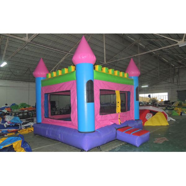 Indoor Kids Commercial Bounce Houses Castle With Slide For Kindergarden / Family Party RQL-00503
