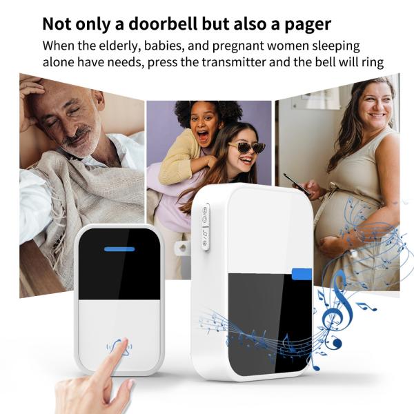 Low Power Tuya Video Doorbell 180° Night Vision Remote Control Doorbell