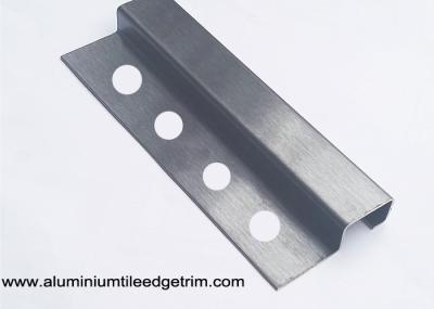 Brushed Black Titanium Stainless Steel Square Box Tile Trim With 12mm Depth