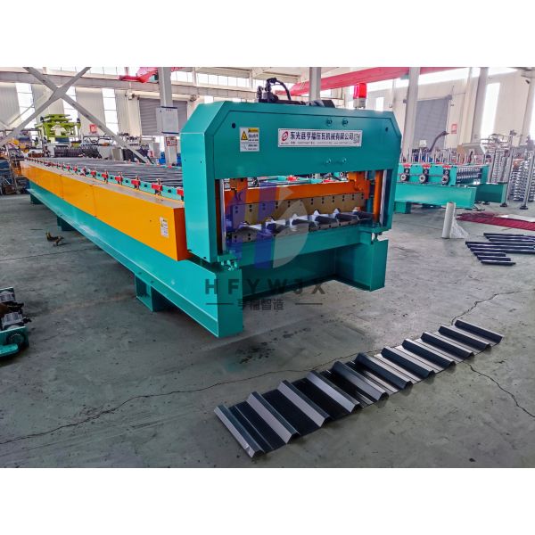 High Precision Trapezoidal Roll Forming Machine 1000mm Stable Durable Structure For Metal Roofing Sheet Production