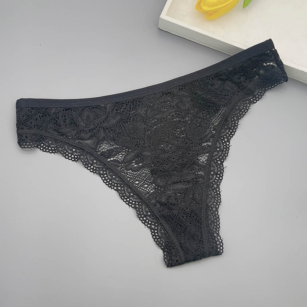 Best Selling Thongs for Women Wholesale 12PCS/Pack Lace Sexy Thongs Panties Mix All Colors Evenly in One Pack Women Thongs