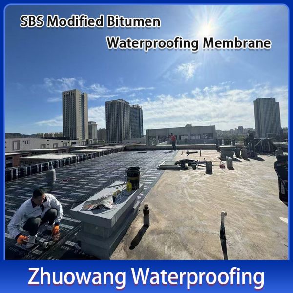 Hot Melt Type Sbs Modified Bitumen Waterproofing Membrane For Roof & Underground Waterproofing