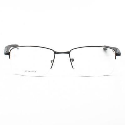 Half Frame Blue Light Men Eyewear Metal Optical Frame