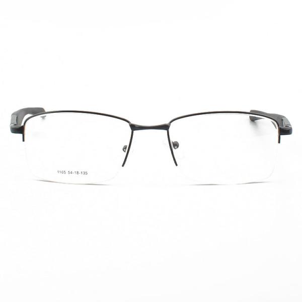 Half Frame Blue Light Men Eyewear Metal Optical Frame
