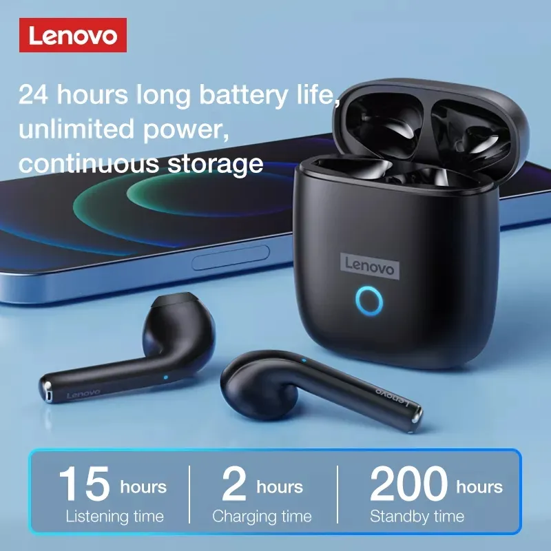 OEM TWS Wireless Earbuds Lenovo LP50 Bluetooth 5.0 Ipx5 Waterproof Earphones