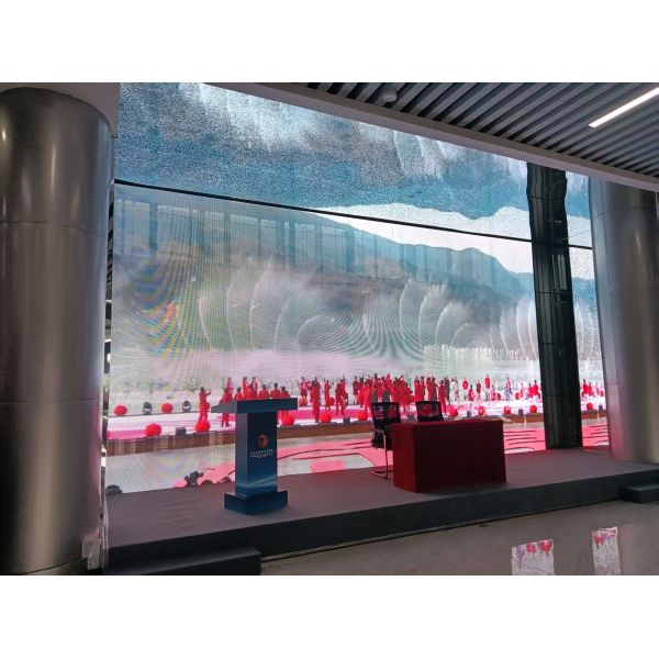 New Arrival Customized Indoor Transparent LED Video Display Grille Display Screen for Advertising