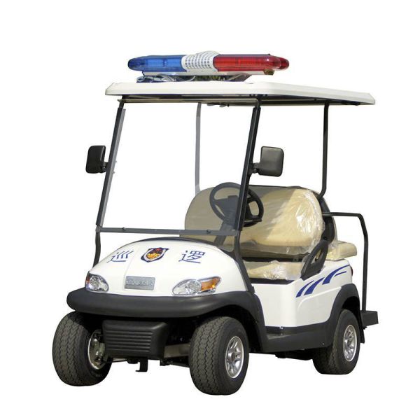 White 4 Seater Electric Security Patrol Vehicles 48V 3.7KW Aluminum Material