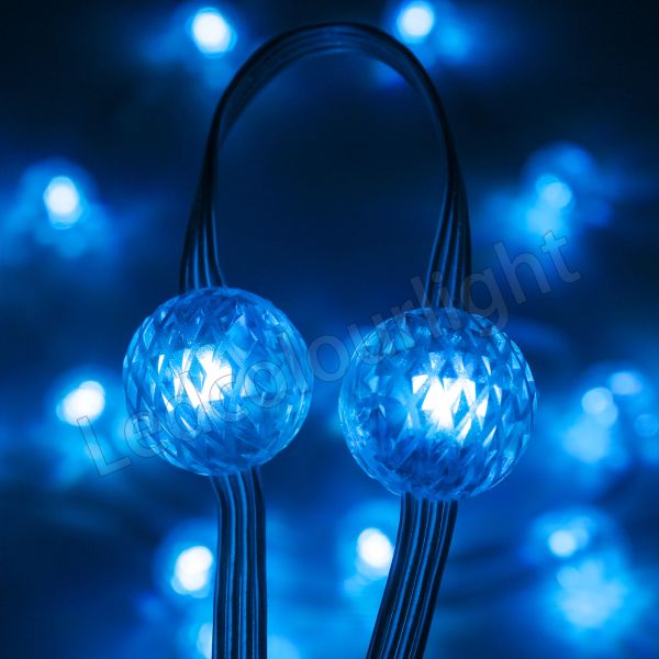 20mm DMX512 RGB Crystal Ball LED Pixel String Light with 360° Illumination