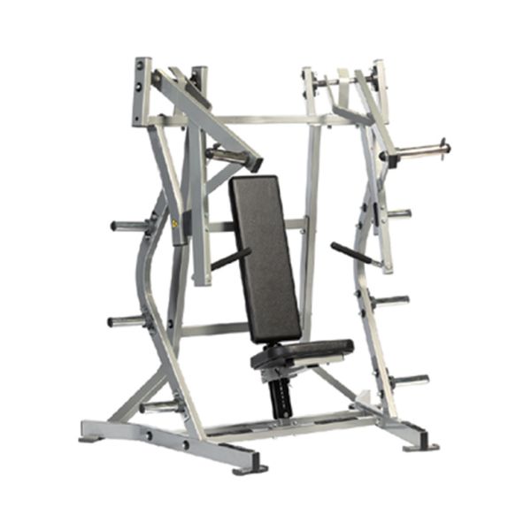 Polished Iso Lateral Chest Press U+H1005 Compact Weight Horn Cable Driven Cushioned
