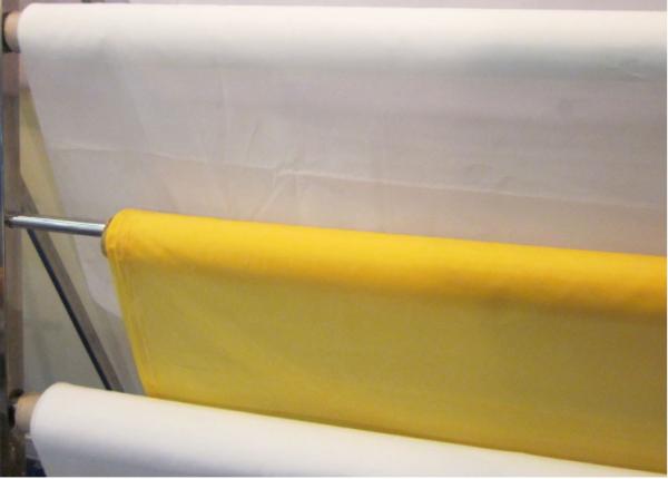 White / Yellow Screen Printing Mesh 100% Polyester Material Eco Friendly