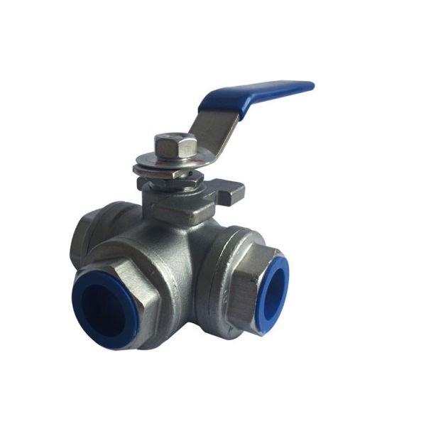 1/2” to 2 Stainless Steel 304 316 flow Control T and L  3  way diverter ball valve Heavy type