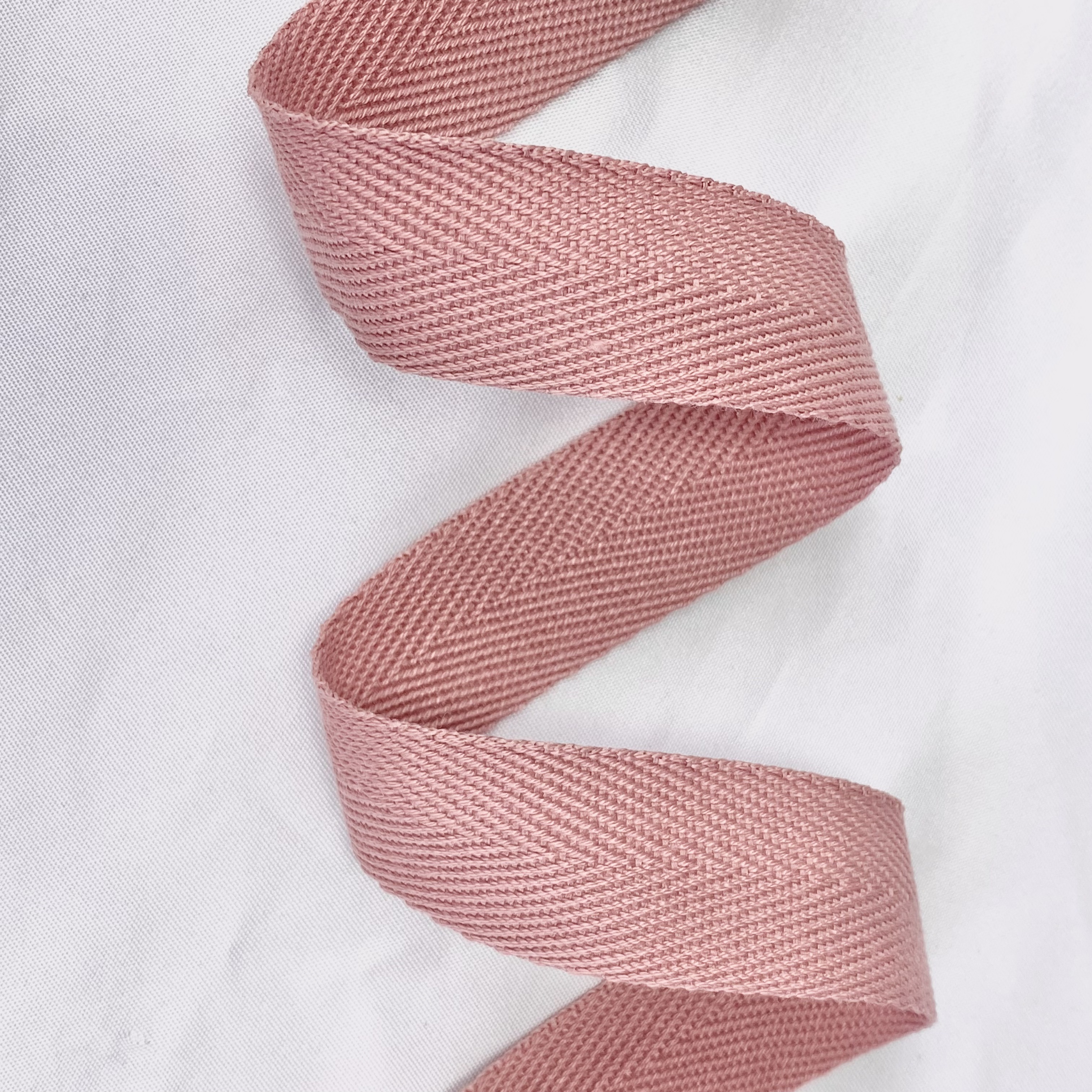 Herringbone polyester-cotton webbing Various colors Backpack strap Belt Handbag strap