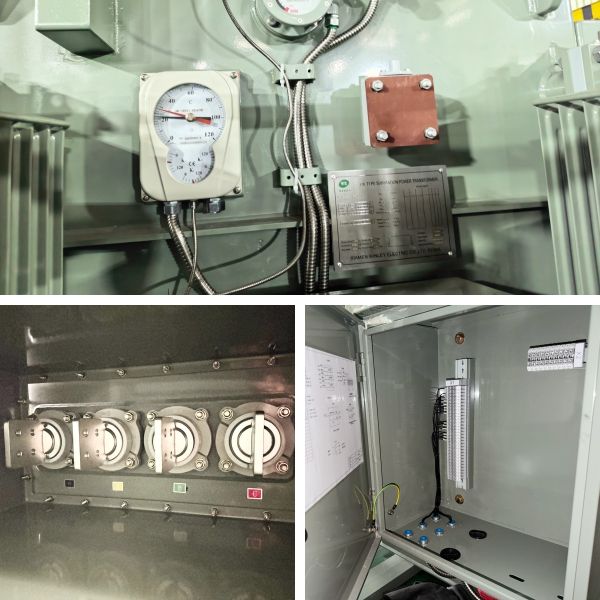 1500kVA Three Phase Oil Immersed Substation Power Transformer  1kV to 415 V ONAN AS60076 Standards