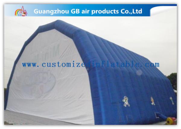 Blue Arch Tent Hand Printing Inflatable Air Tent Dome Inflatable Stage for Event