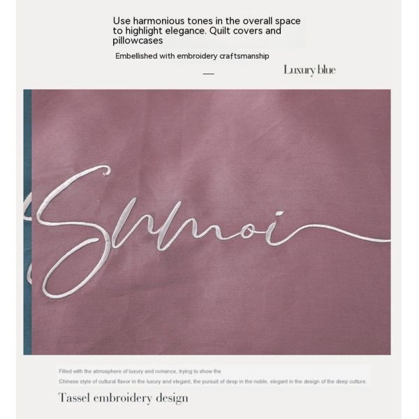 Customized 60s Long Staple Cotton Soft Luxury Duvet Cover Set Comfortable Sets Bedding
