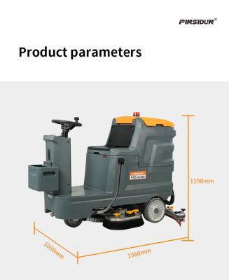Industrial Heavy Duty Floor Cleaner Machine Ride On Auto Scrubber For Concrete Floor