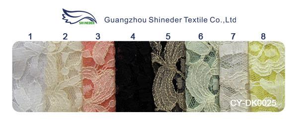 Eco-friendly Cotton Nylon Lace Mesh Fabric Pink 145CM - 150CM Width CY-DK0025