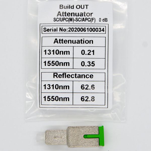 Male To Female Plug In SC Fiber Optic Attenuator Fixed SC APC Attenuator