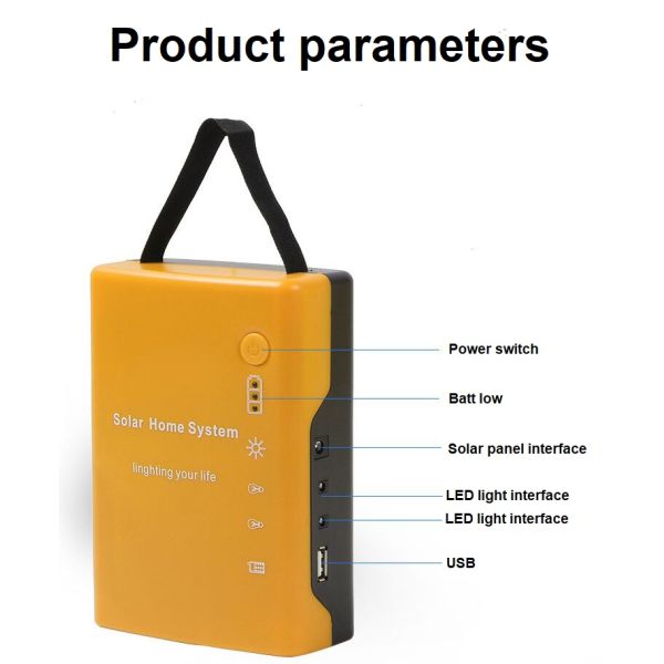 Switch Controller Solar Panel High Lumen Solar System Lamp with 15-30h Working Time