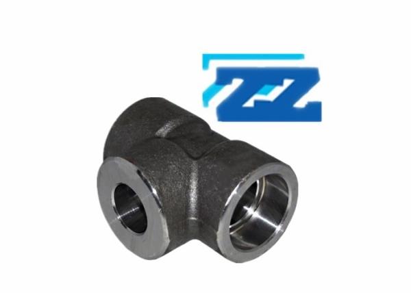 ASME B16 11 Carbon Steel Pipe Fittings 2 x 1 1 / 4  A105N 6000 # Socket Weld Tee
