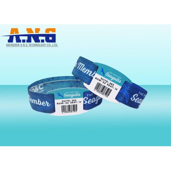 Durable Waterproof NFC Bracelet Fabric Elastic RFID Wristband for Hotel Resorts Cruises