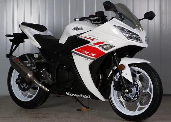 Gas Motor  Street Sport Motorcycles , 250cc Cool Sport Bikes / Street Bikes White Color