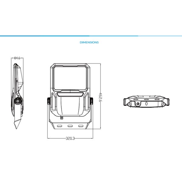 IK09 Practical LED Sports Ground Floodlights , IP67 LED Flood Lights For Tennis Court