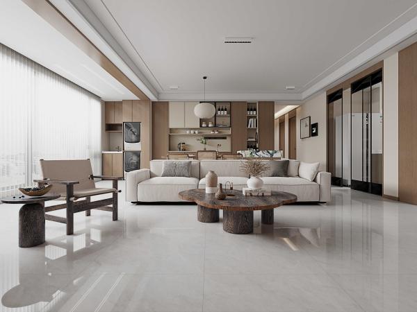 Non-Slip Grey Polished Porcelain Tile 800x800mm