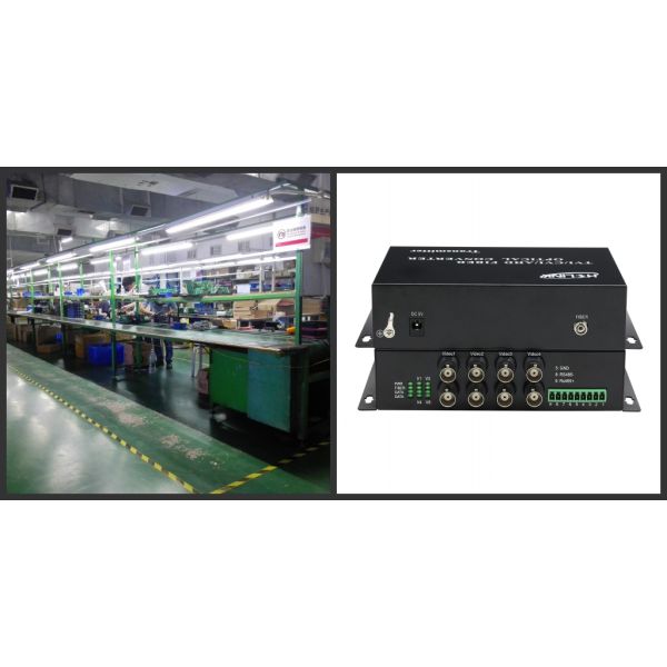 4 Channel 1080P HD CVI Video Optical Converter with Rs485 Data,1080P/4Ch 720P/960P/1080P HD-CVI/AHD/TVI Converter