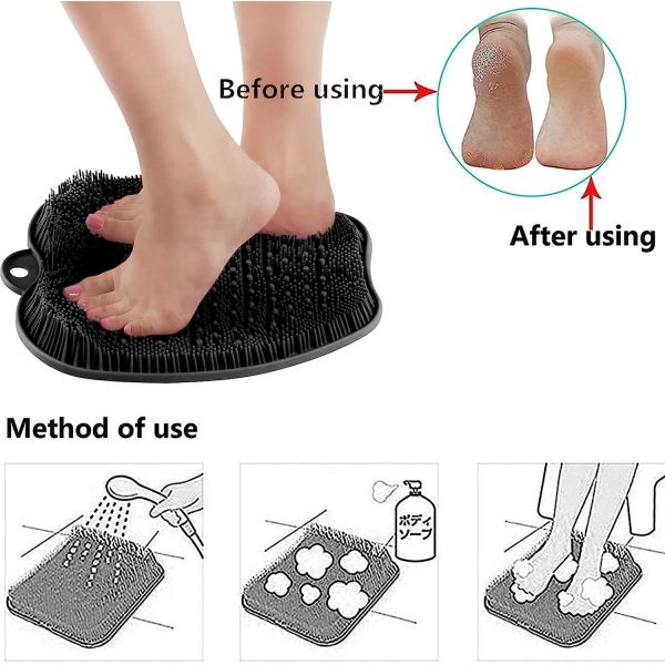 Нога циновки ливня силикона анти- скида практически массажирует многоразовое