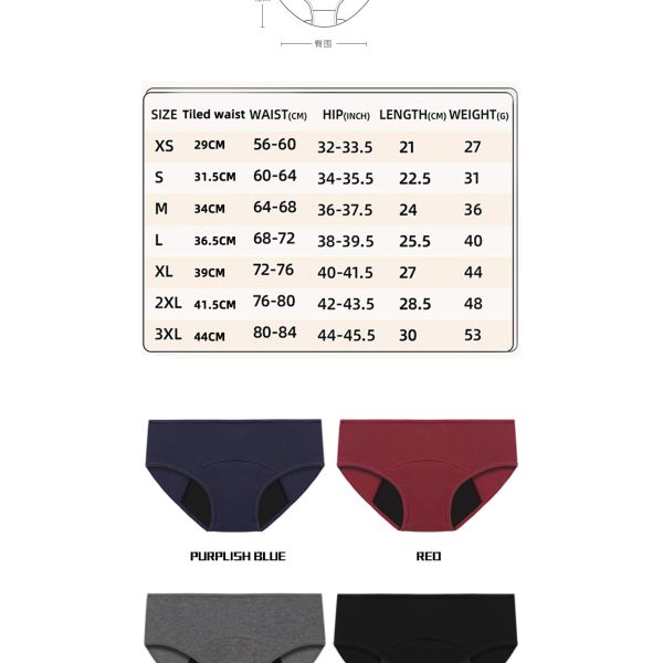 Menstrual Ladies Period Panties Underwear High Flow Physiological Underwear