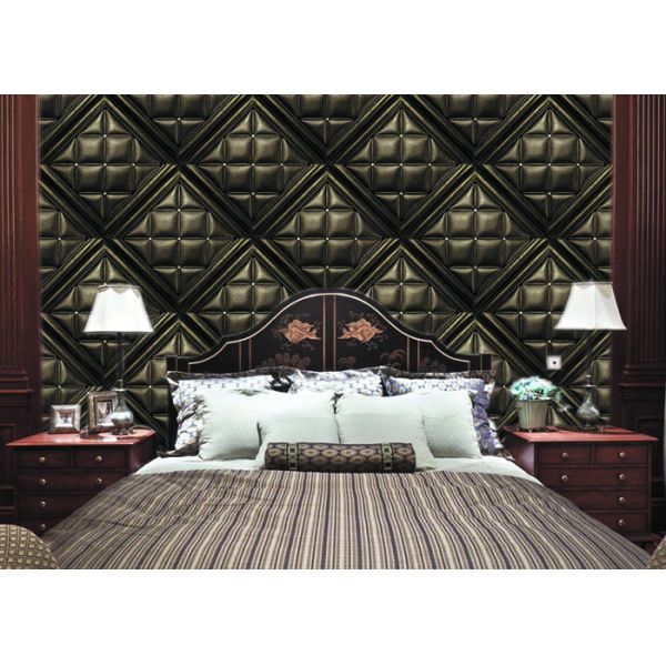 Concise European Style Living Room Wallpaper For Background , OEM Service