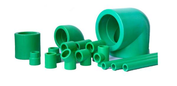 Fittings de tubos de plástico PPR/HDPE/PVC/CPVC Pn 16 20 25 Cor verde PPR Cotovelo para abastecimento de água