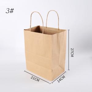 Oem Service Can Design As Client's Requirement Brown Paper Grocery Bag No