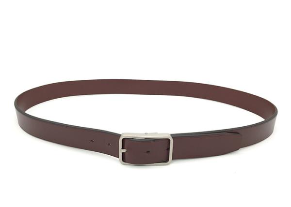 3.5cm Silver Buckle Casual Dress Smooth Leather Belt For Man 100-140cm Length