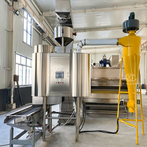 Fully Automatic Feeding and Discharging Air Peanut Blanching Machine