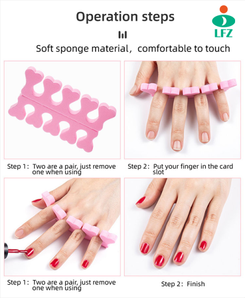 Toe Separators for Pedicure Sponge Toe Separator for Nail Polish Party Nail Art Painting Toenails
