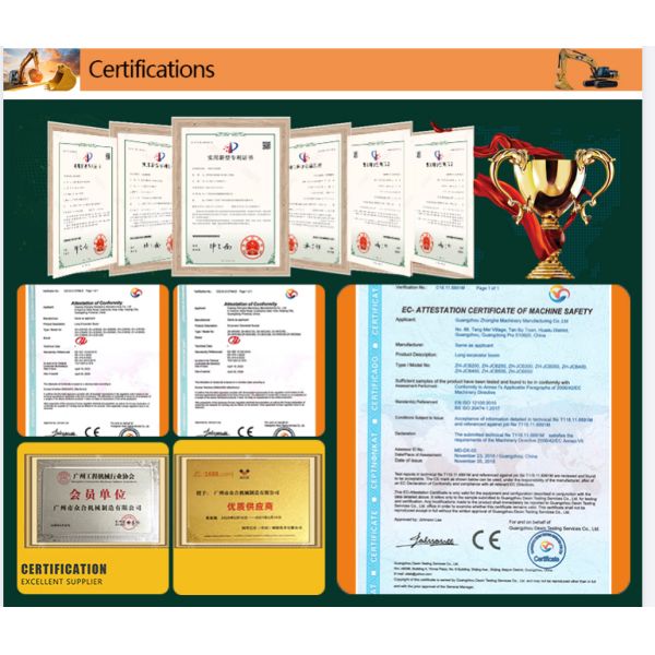 24m Extension Excavator Boom Arm 30-35ton For Hyundai Kobelco Kubota