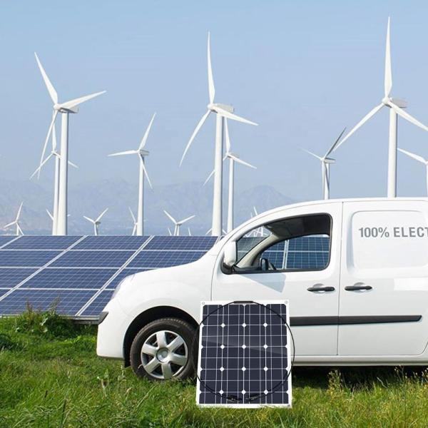 190W 20V 12V painel solar flexível leve resistente à água painel solar mono flexível