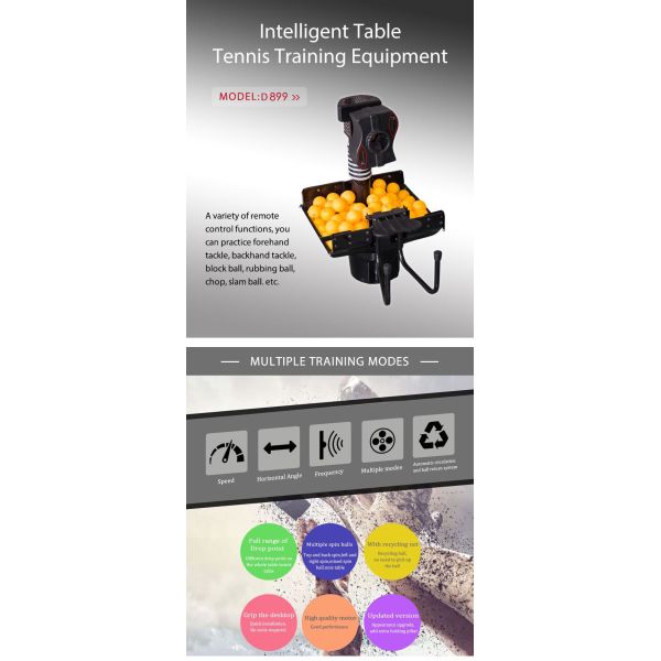 ABS машина настольного тенниса, Topspin и машина сервировки пингпонга шарика Backspin